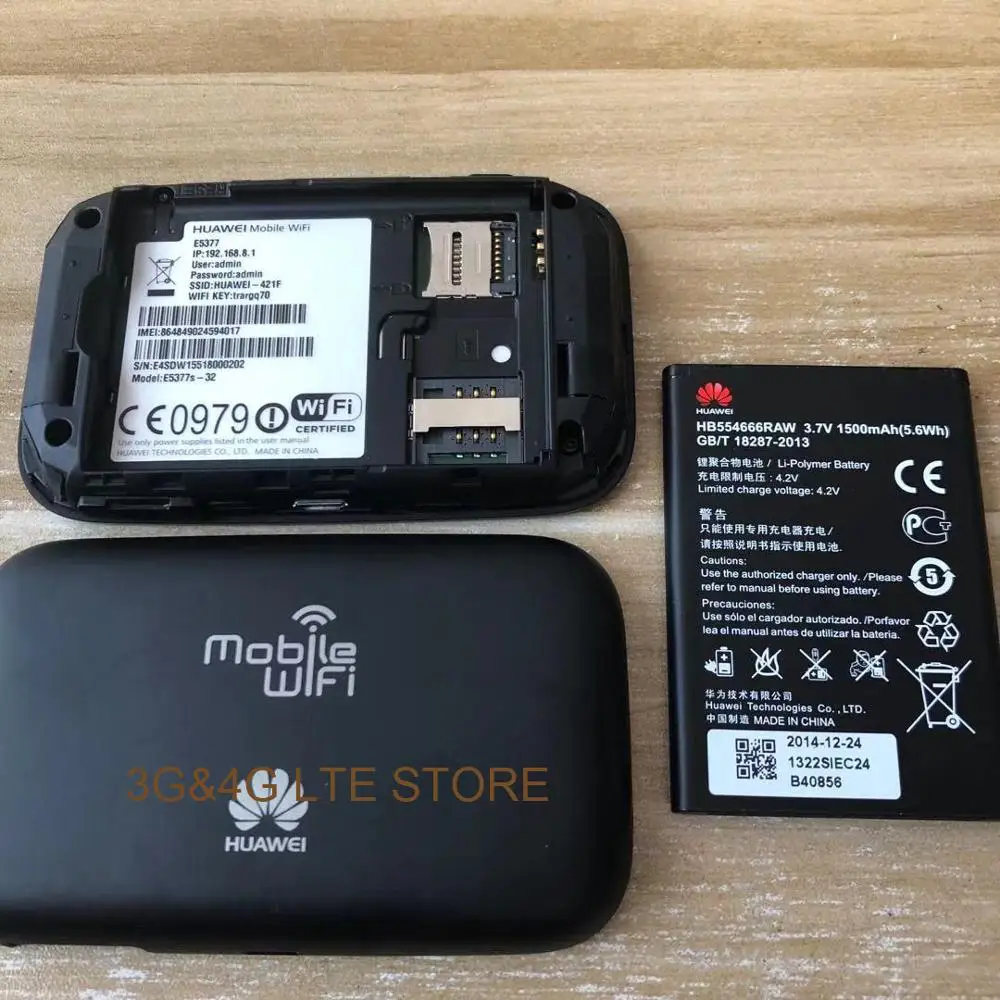Разблокированный HUAWEI E5577 E5377 4G LTE Cat4 Wi Fi роутер с поддержкой для мобильных