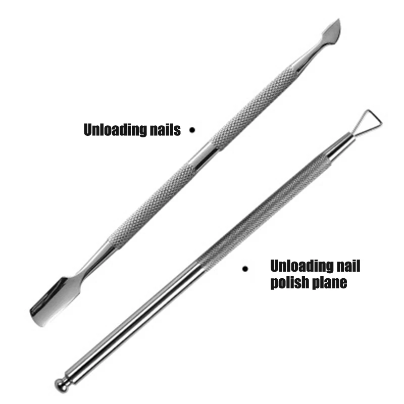 Лучший 2 шт./компл. кутикулы Ложка-толкатель прочный маникюра и педикюра