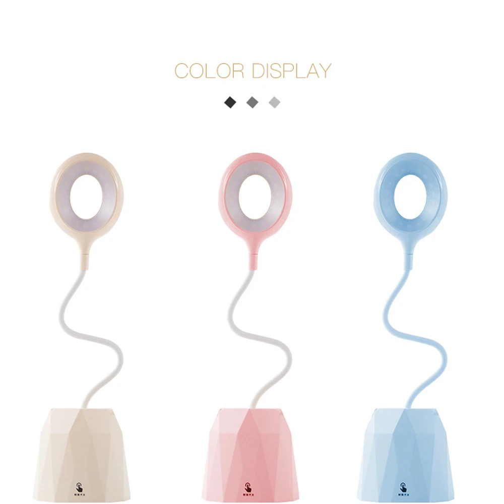 

LED Eye Protection Desk Lamp Multifunctional Pen Holder Desk Lamp USB Charging Section, Student Reading Bedside Lamp