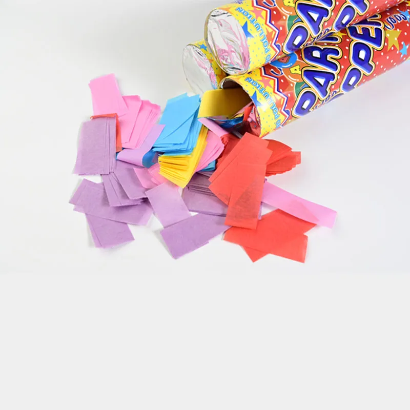 Вечерние пушки для попперов 15 дюймов ручной фейерверк с конфетти Свадебный спрей