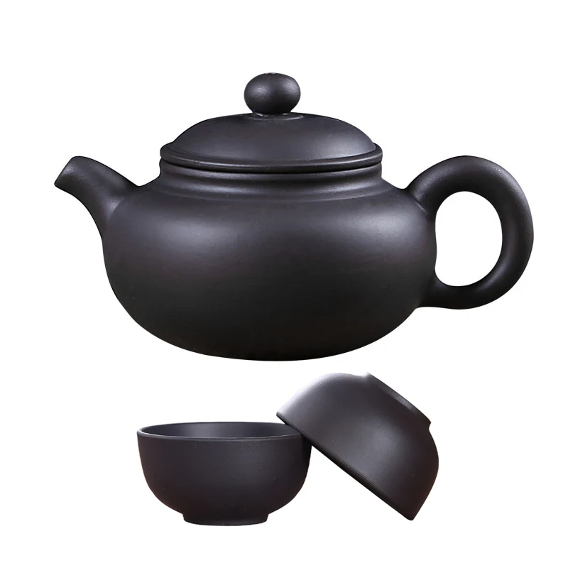 

Purple Clay Small Tea Set Include 1 Pot 2 Cups, Xishi Pot Tea Ceremony,zisha Ceramic Pottery Teacup,china Kung Fu Tea Set