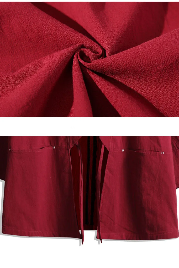 Традиционная японская уличная кимоно костюм самурая льняная одежда Haori