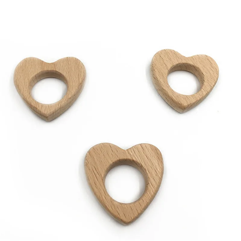 Деревянная подвеска любовь-сердце из бука | Мать и ребенок