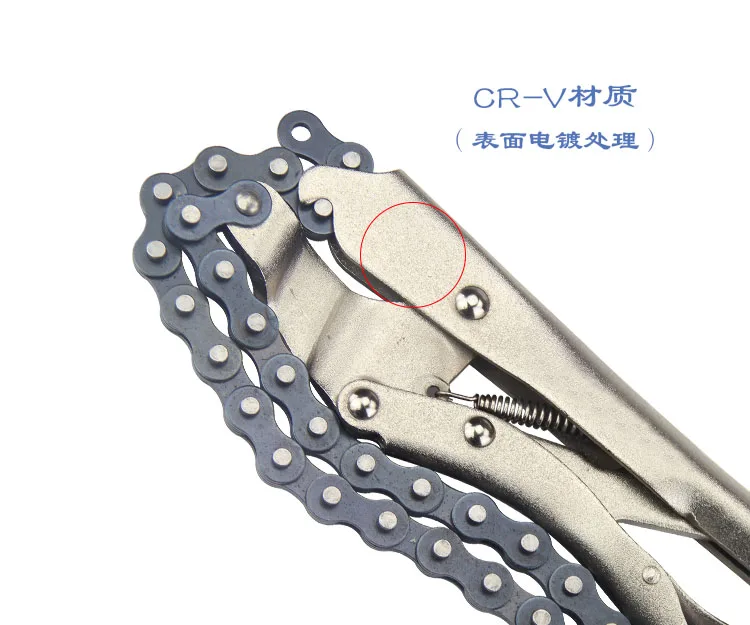 

10 inch Chain Vise Clamp Plier Locking Grip Wrench Oil Filter Pipe 16.5 inch Chain Length