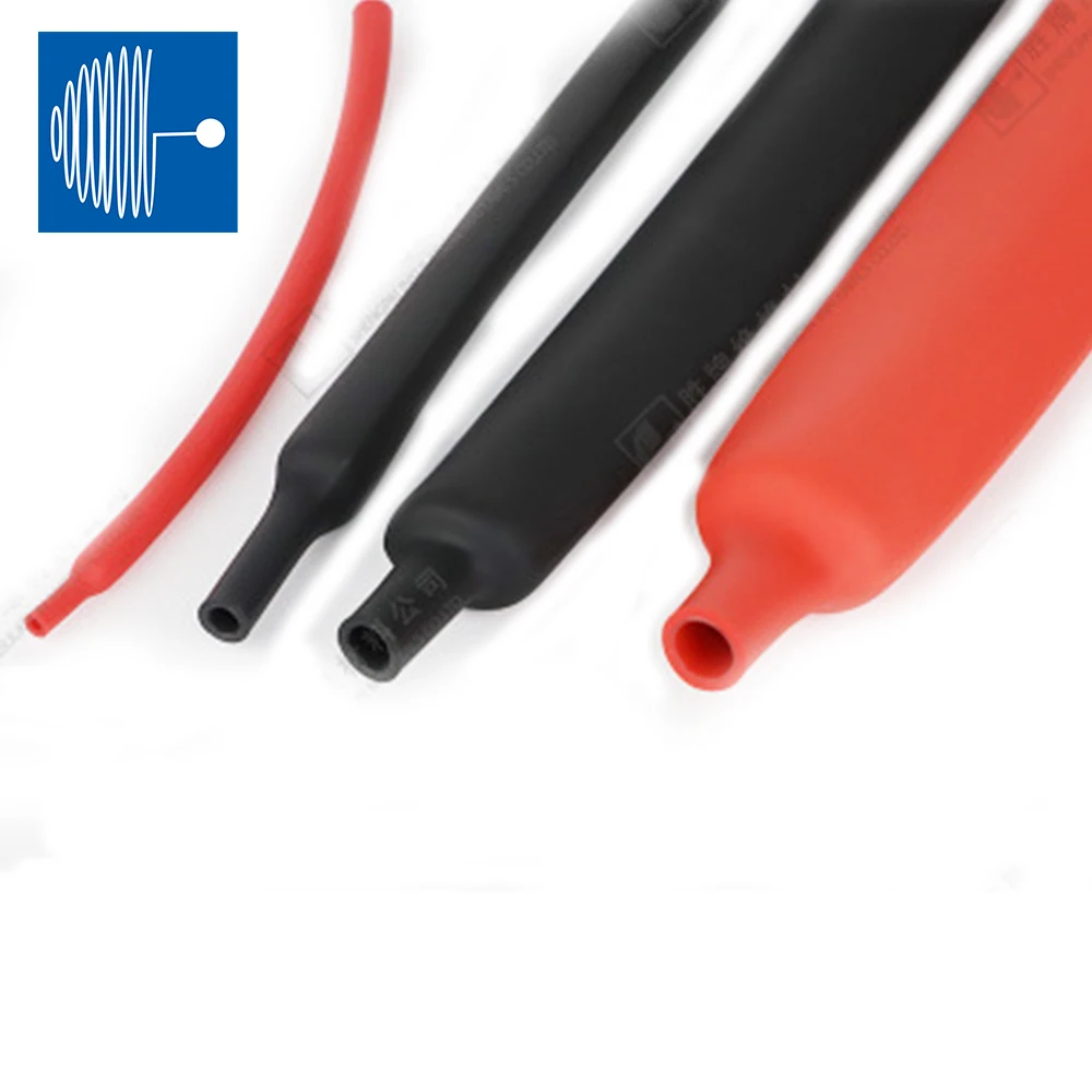 TRIUMPHCABLE 1 м/2 м черный 2 4 мм to7.9 Двухстенная трубка термоусадочная раза огнестойкая