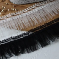 skirt hem decoration lace fabric white black 7 5cm wide for needlework accessories diy crafts dressmaking 2021new arrival