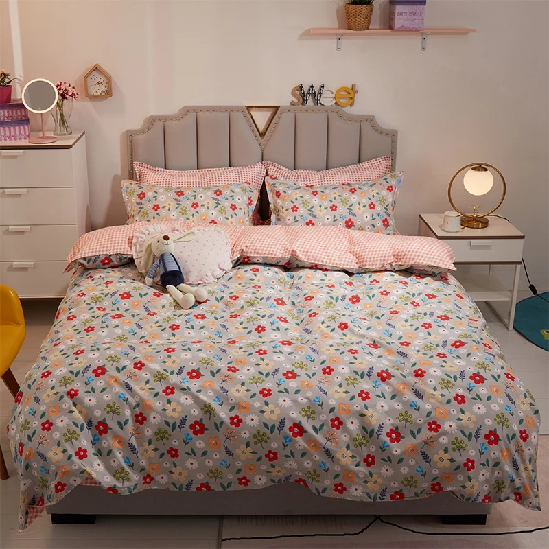 

Nordic Avocado Cartoon Bedding Set 240x220cm King Size Strawberry Duvet Cover Sets Piilowcase Bed Sheet Double Queen Bedclothes