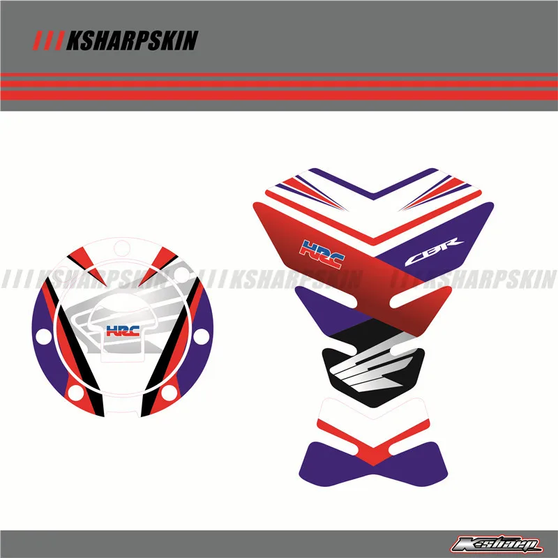 3D-наклейки на бак мотоцикла защитные наклейки для honda CBR VFR CB NSR VTR CBF CBX 125 250 400 600 900