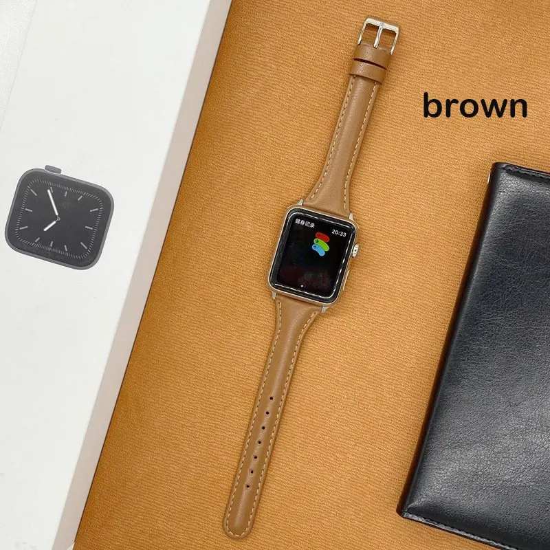 Аксессуары для часов из натуральной коровьей кожи ремешок apple watch 40 мм 38