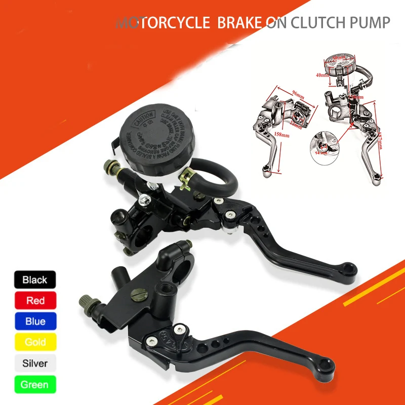 

Motorcycles CNC 7/8 22mm Front Brake Clutch Master Cylinder Reservoir Levers Aluminum Alloy Motorcycle Handbrake