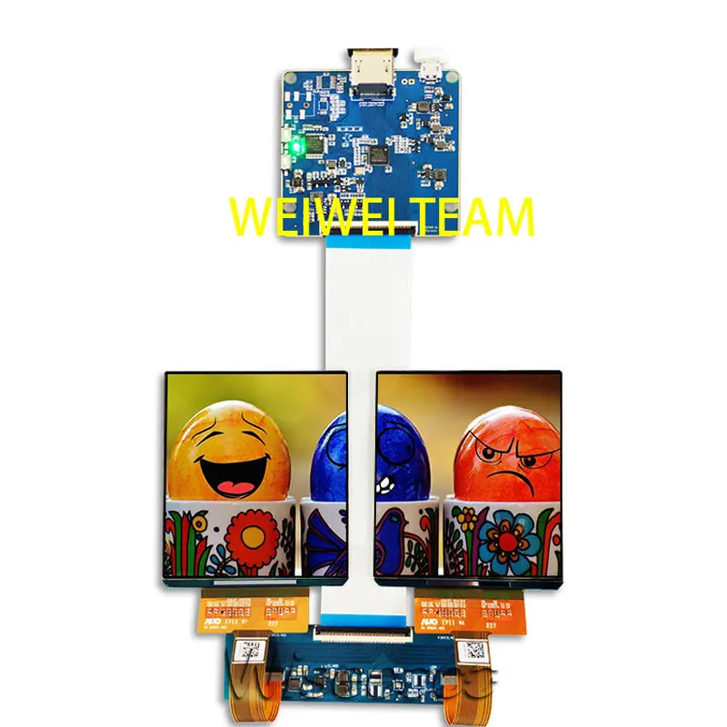 3,8 дюймов AMOLED OLED дисплей двойной экран hdmi mipi плата 1080*1200 Высокое разрешение для DIY VR проектор очки/vr гарнитура/HMD