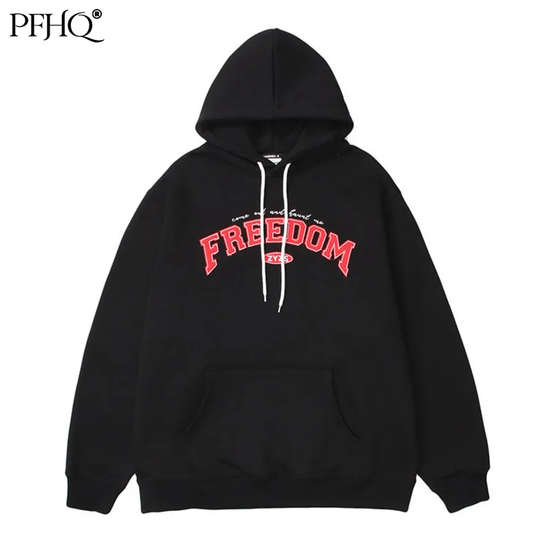 

PFHQ 2021 New Men's Fashion Loose Hoodie Japanese Trend Printing Retro Thick Couple Hooded Sweater Autumn And Winter 21E5644