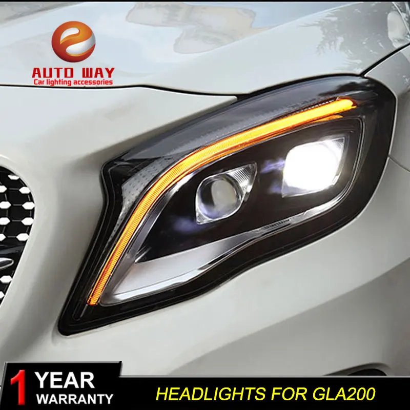 Автомобильный Стайлинг чехол для передней фары Benz GLA200 GLA220 GLA260 2015 2016 2018 GLA