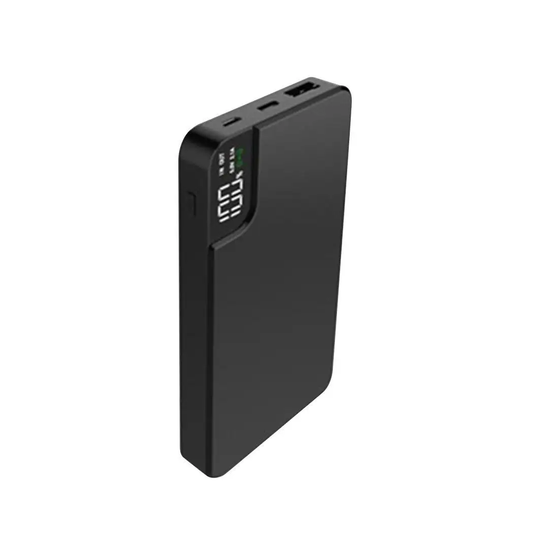 Portable Qi Wireless Charger Digital Display 10000mAh Large Capacity Power Bank Quick Charge Phone External Battery With Stand | Мобильные