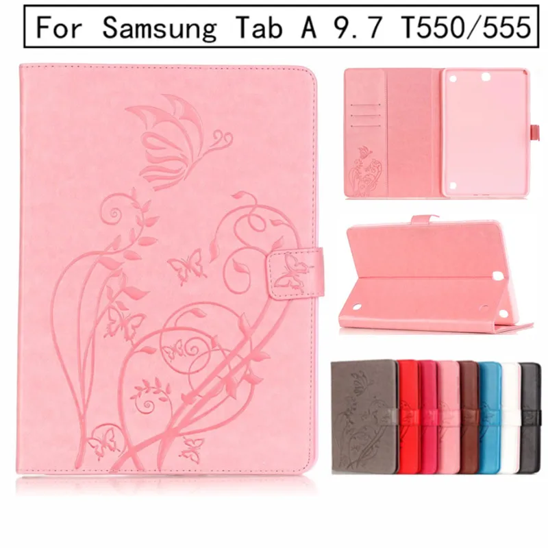 Чехол для планшета Tab A 9 7 SM T555 откидная подставка чехол из искусственной кожи Samsung