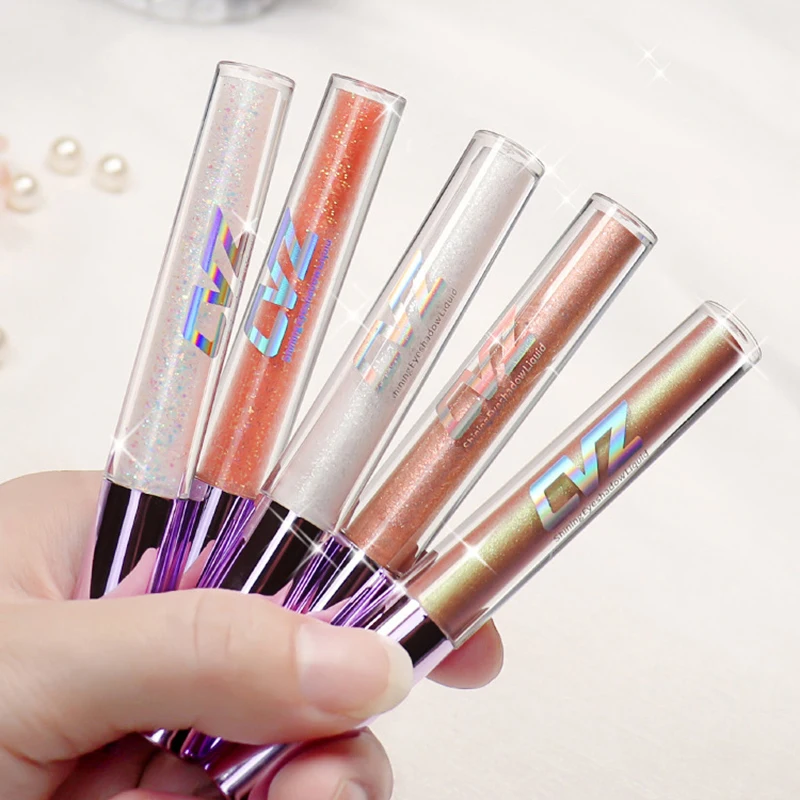 

Single Color Liquid Shimmer Sequin Eye Shadow Stick Long-lasting Not Easy to Fade Women's Cosmetic Shining Brighten Eyes Makeup