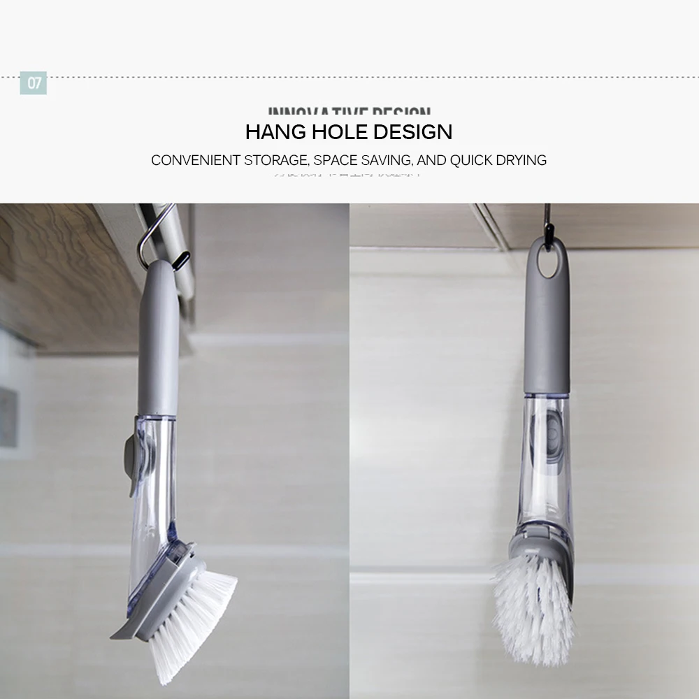 Губка для мытья посуды с дозатором жидкого мыла|Чистящие щетки| |