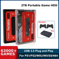 2tb external game hard drive disk built in 63000games for laptoppcwindowsmac os for ps3ps2wiiuwiips1n64 plug and play
