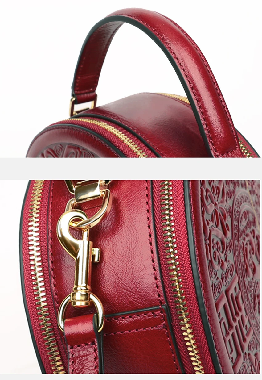 SUWERER Women Genuine Leather bag fashion cowhide Embossed bag luxury handbags women bags designer famous brand women bags