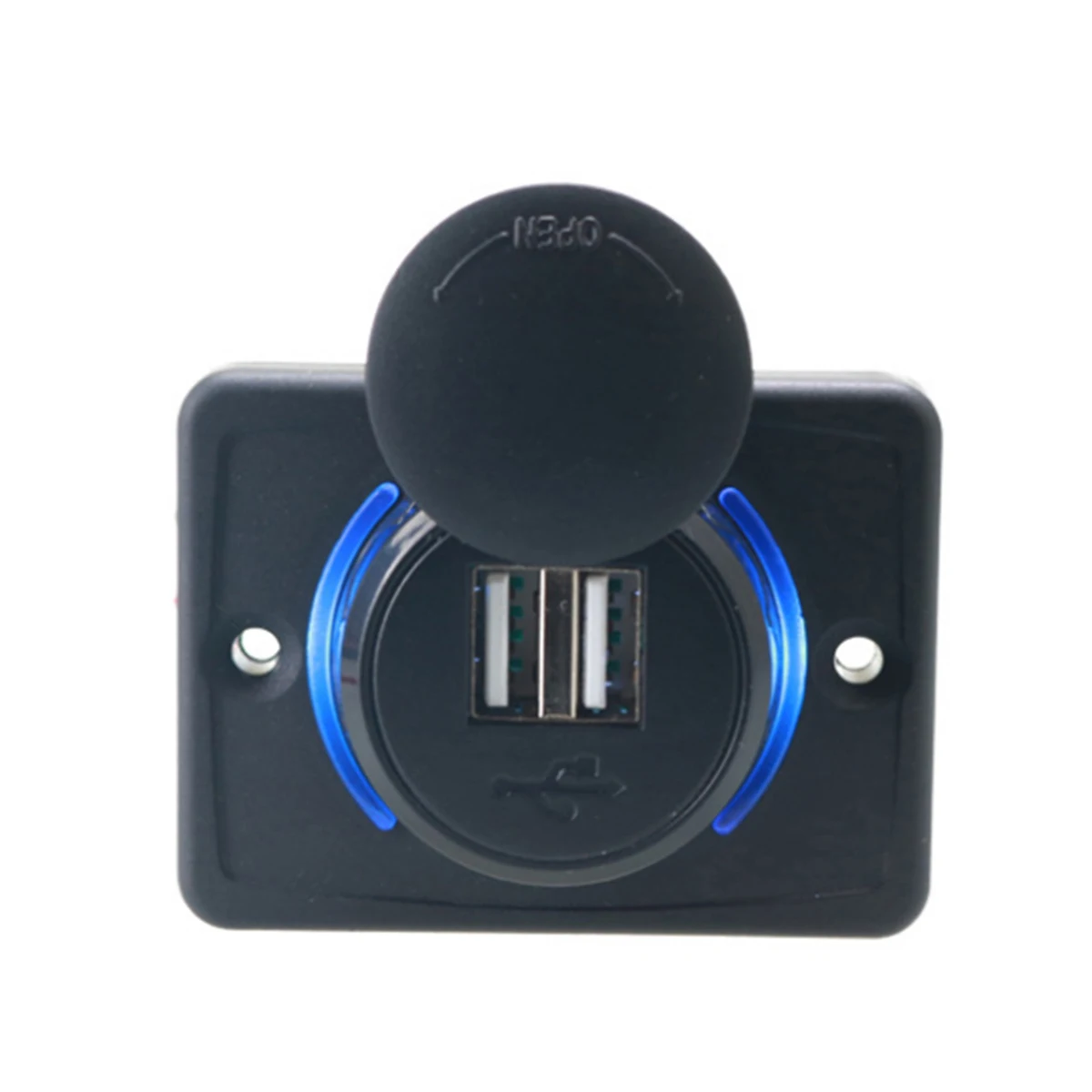 Зарядное устройство для автомобильного прикуривателя 12 24 В двойной USB мотоцикла 3