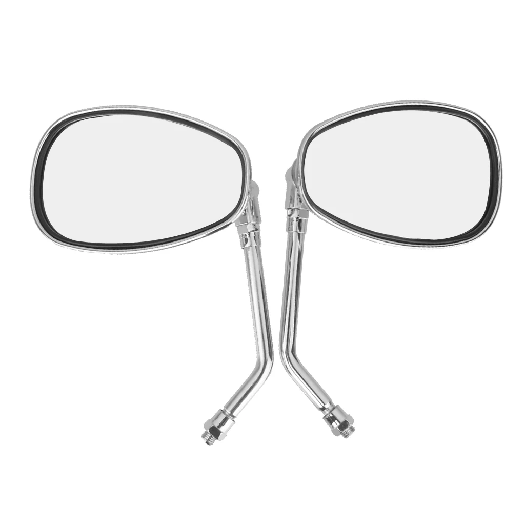 

Universal Motorcycle Chrome Rearview Side Mirror For Kawasaki Suzuki Chopper