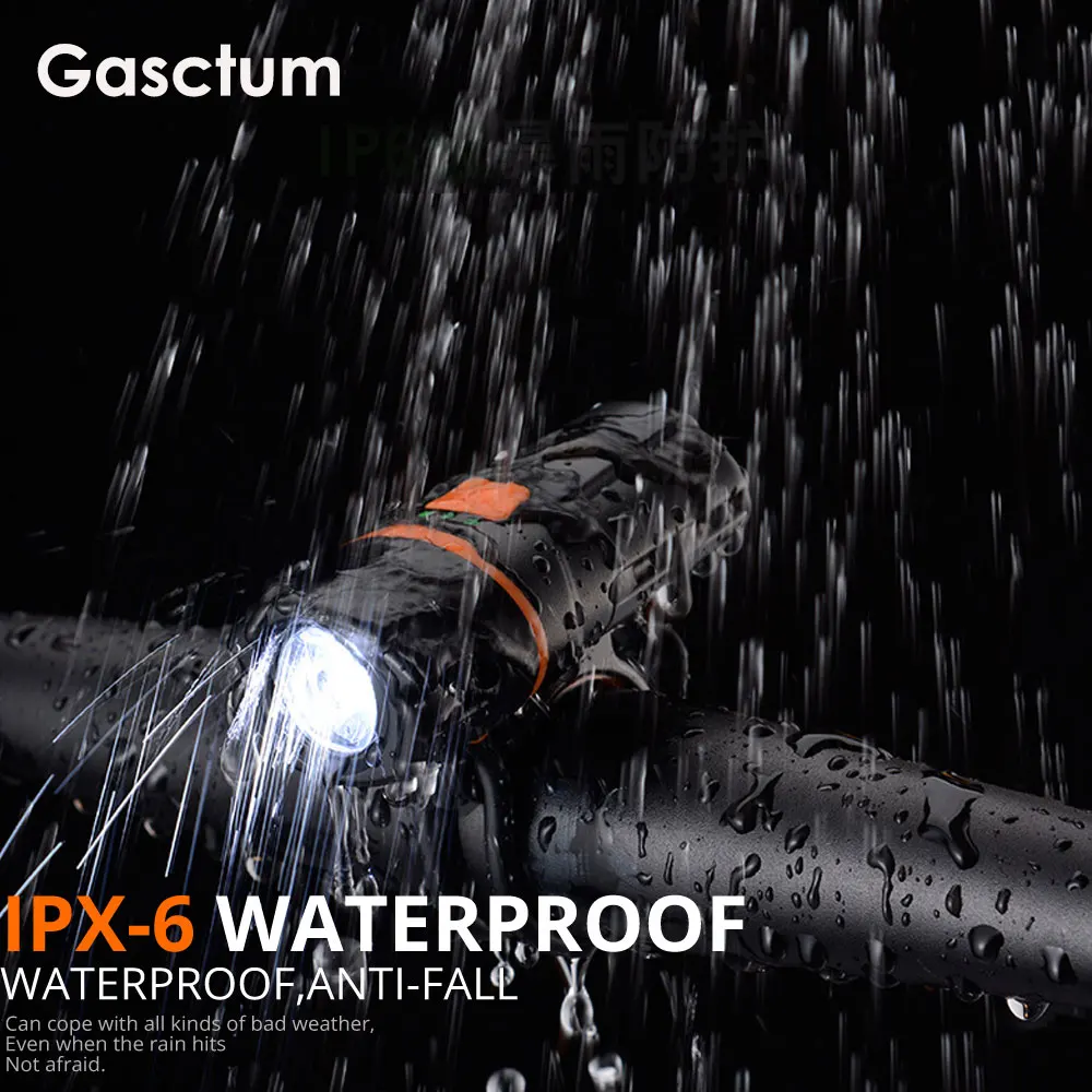 5200 мАч MTB водонепроницаемый велосипедный фонарь перезаряжаемый 6 режимов