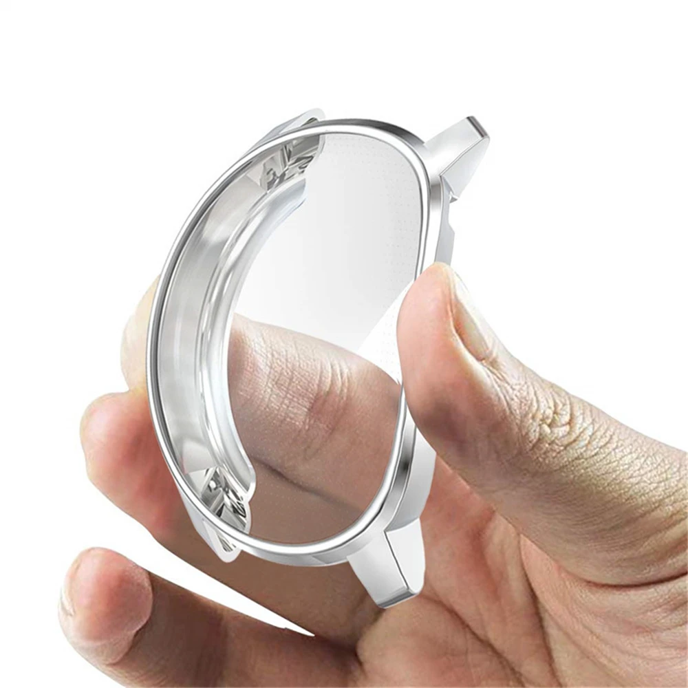 Роскошный чехол для часов с гальваническим покрытием защитный из ТПУ