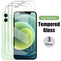 3pcs protective glass on for iphone 11 12 13 mini pro max screen tempered glass for iphone 6s 7 8 plus x xr xs max se2020 glass