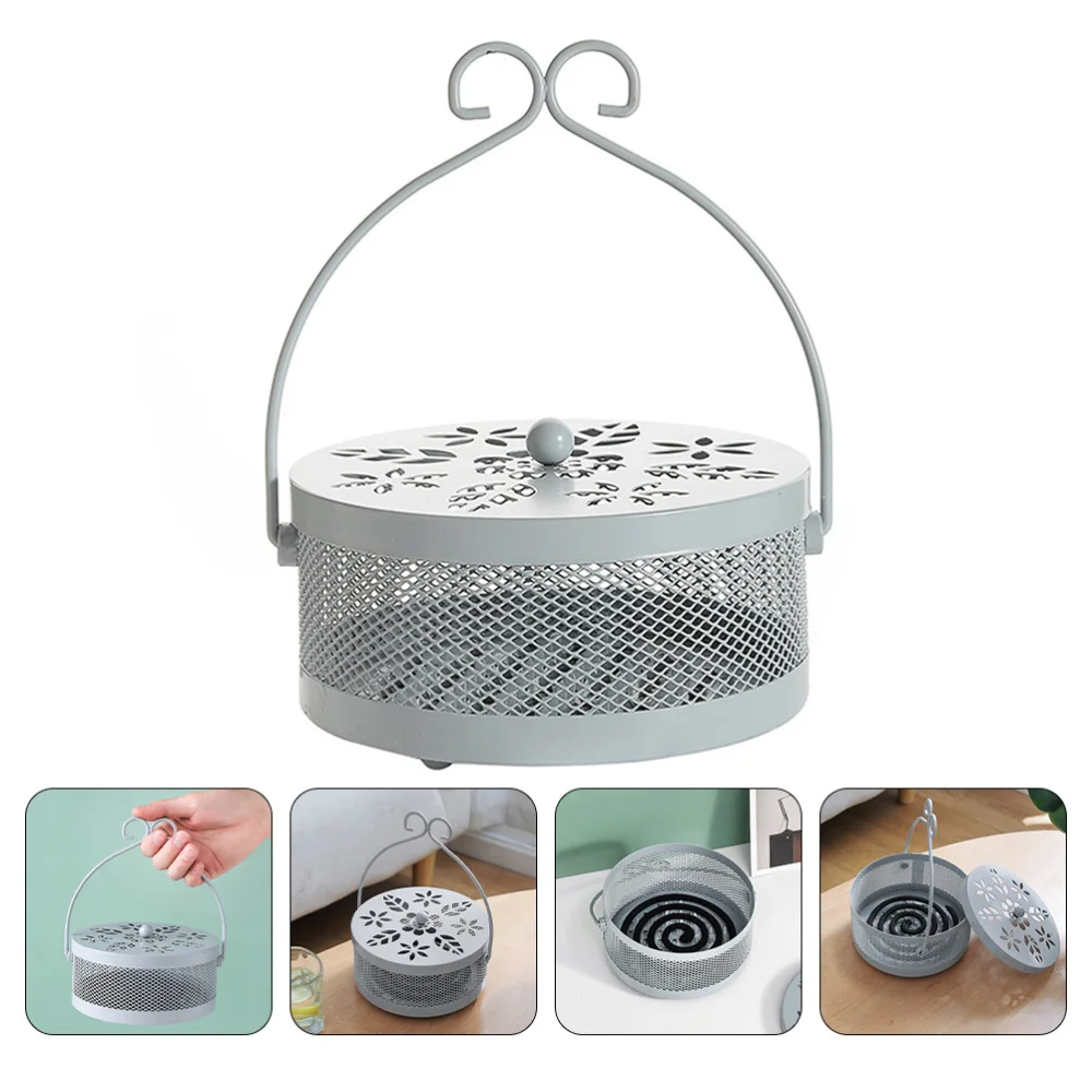 

1Pc Iron Art Aroma Burner Decorative Censer Household Incense Burner Ornament