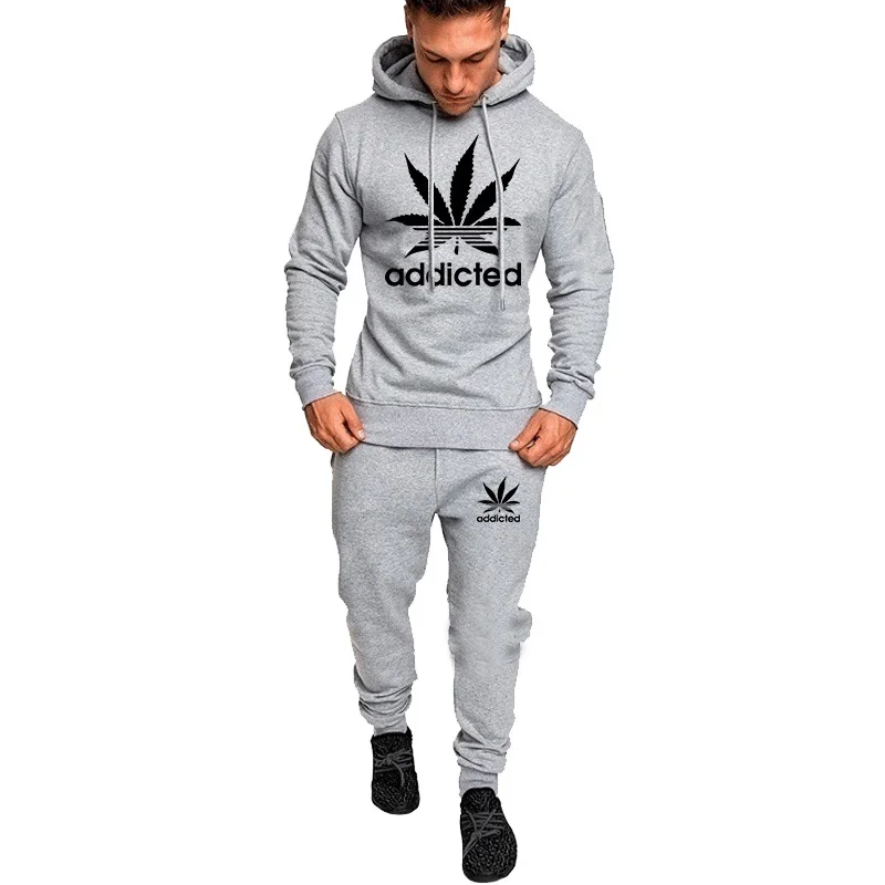 Новинка 2021 модный брендовый спортивный костюм большого размера мужские