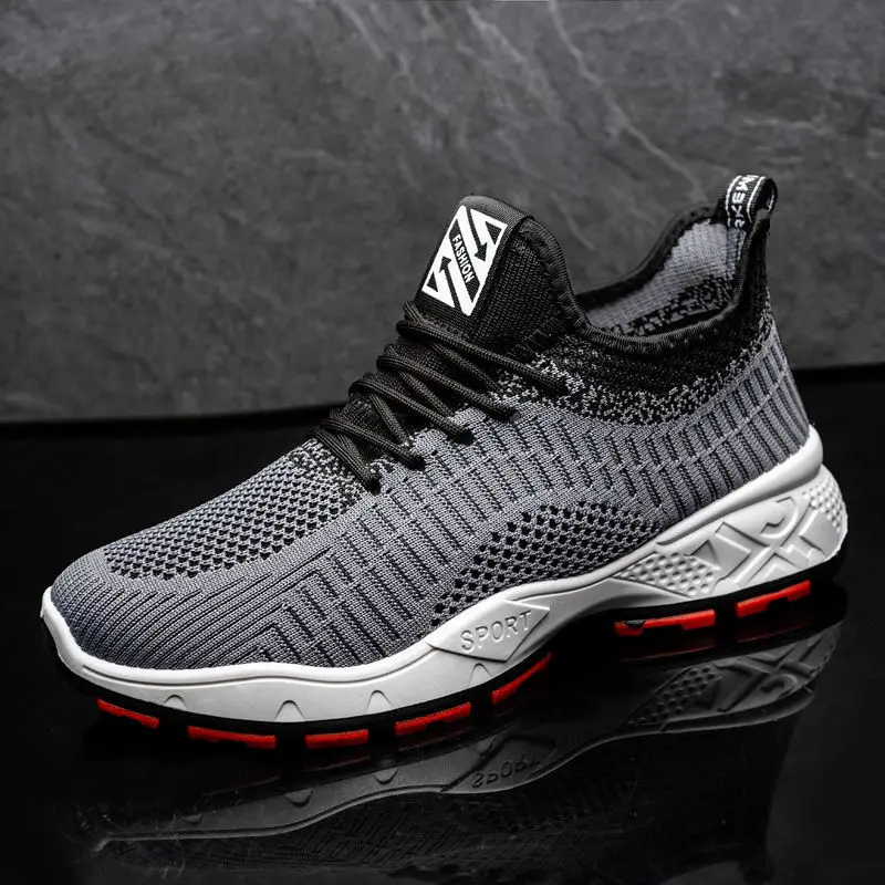

Men's Sneakers Summer and Autumn Breathable Casual Sports Men's Shoes Running Shoes Thin Style Flying Woven Trendy Net Shoes