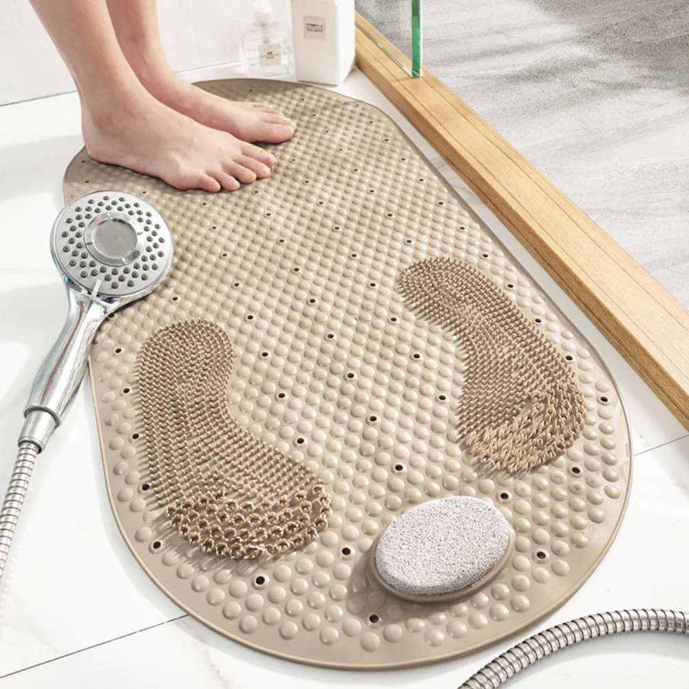 

Non-Slip Bath Mats Foot Massage Shower Mat Bathtub Mat With Powerful Suction Cups And Drainage Holes And Comfortable Feet Mats