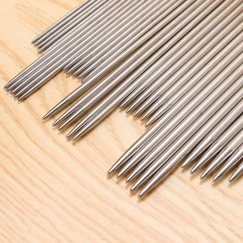 Straight Knitting Needles Stainless Steel Crochet Hooks For Diy Weave Tools Sewing Accessories CNIM Hot | Дом и сад
