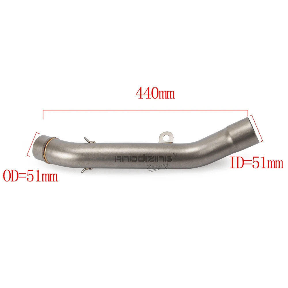 

Motorcycle Exhaust middle pipe for kawasaki z750 2010-2014 Z800 2013-2016 without exhaust Slip-On