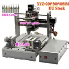 Мини-фрезерный станок с ЧПУ 3020, деревообрабатывающий фрезерный станок, гравировальный станок для хобби сделай сам с 3 и 4 осями, USB-порт для древесины, печатной платы, ПВХ, мини-гравер