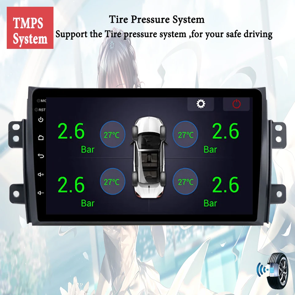 Автомобильный DVD-проигрыватель на Android 10 0 для Suzuki SX4 2007-2013 с GPS 4G WIFI GPS-навигация