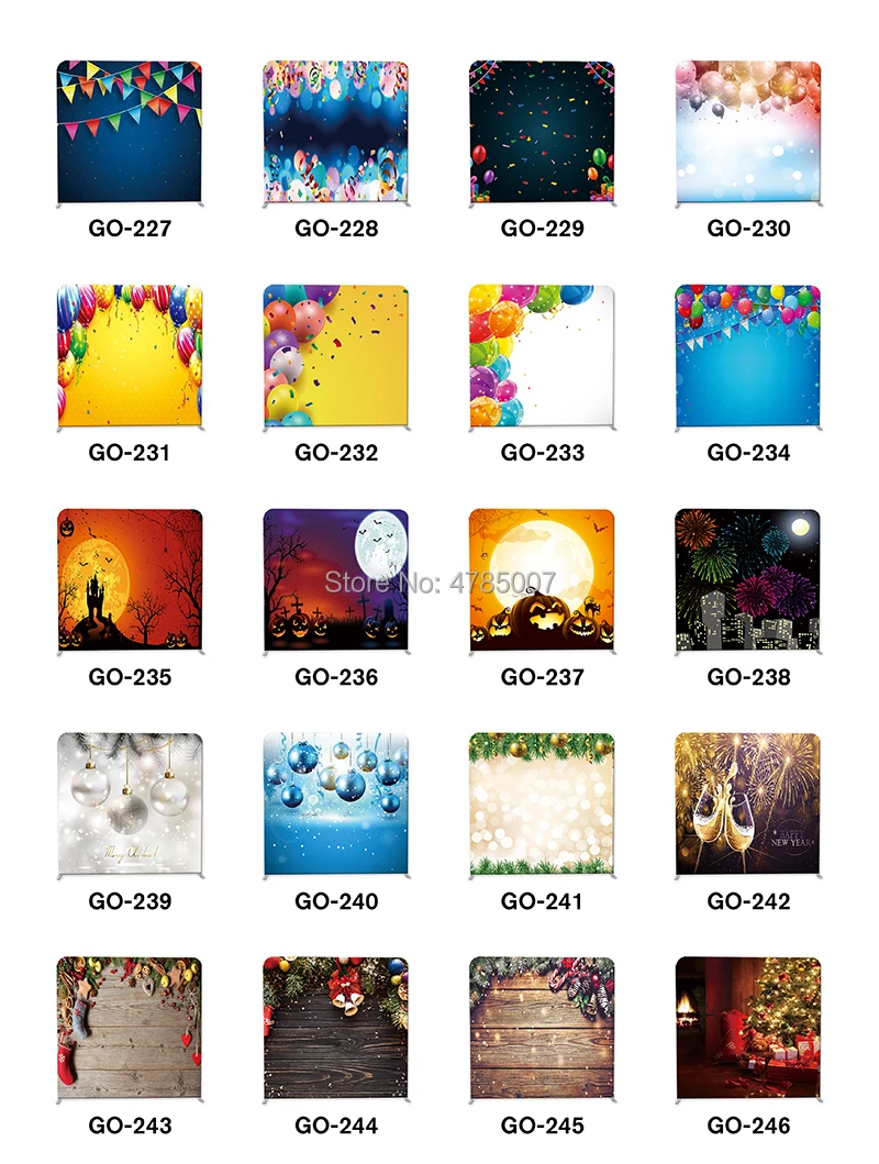 8 футов Натяжные тканевые фотобудки для любых мероприятий 1 стандартная рамка 8x8 и