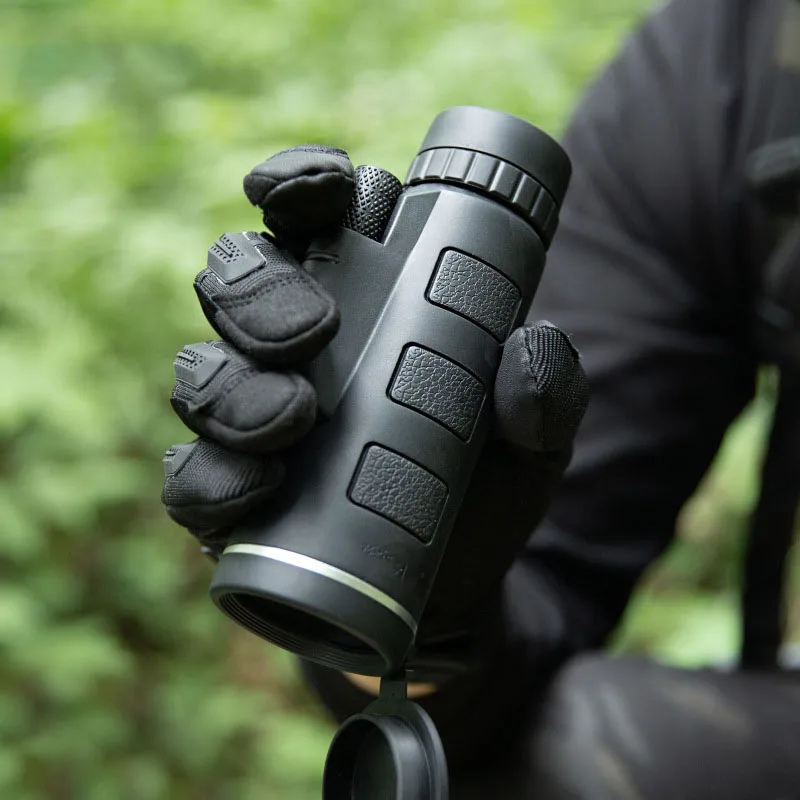 

Telescope Monocular 10X50 Zoom Monocular Binoculars Clear Weak Night Vision Pocket Telescope with SmartPhone Holder for Campi