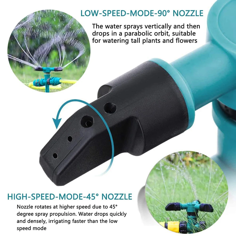 

Garden Sprinklers Automatic Watering Grass Lawn 360 Degree Rotating Water Sprinkler 3 Arms Nozzles Garden Irrigation Tools