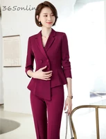 formal uniforms designs pantsuits for women business work wear professional ladies office blazers autumn winter trousers sets