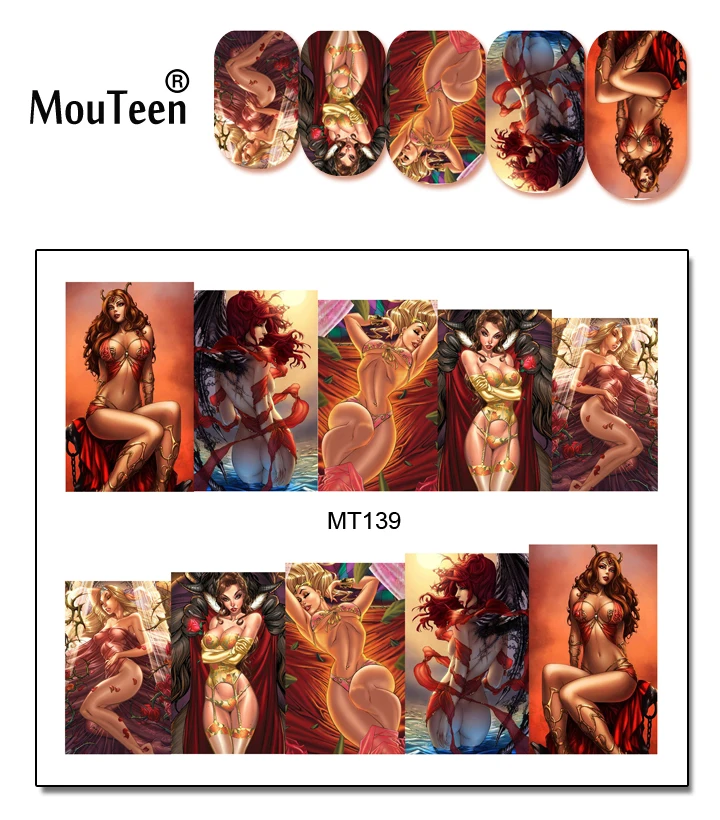 1 лист ногтей MT115 черное дерево звезда нарисованное модное искусство для