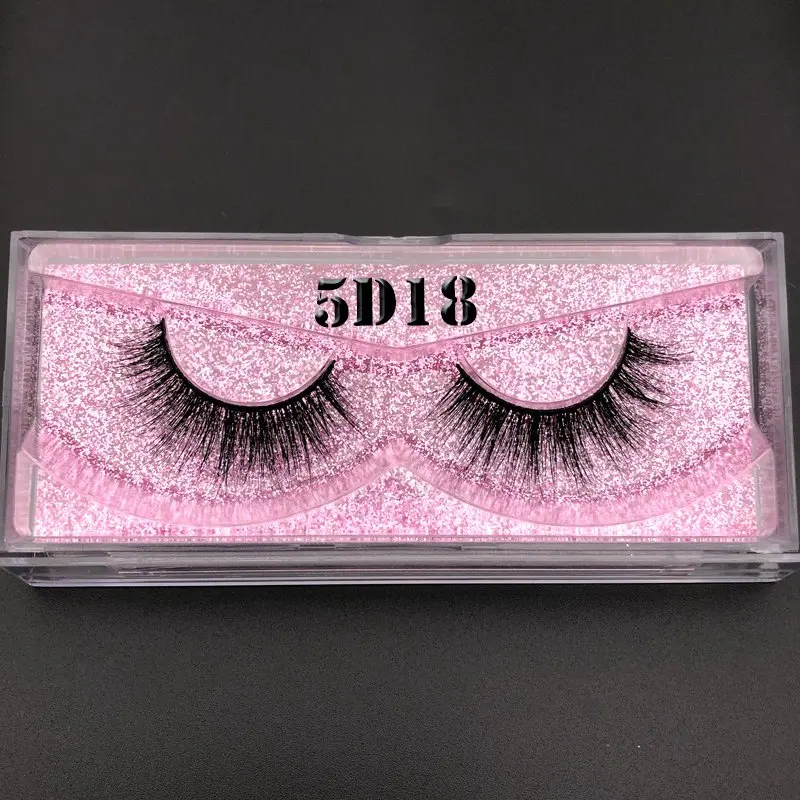 5D18 Mikiwi 5d lashes 3D норковые ресницы розовое золото блестящий чехол коробка с собственным логотипом для оптового заказа whalesale - Цвет: 5D18