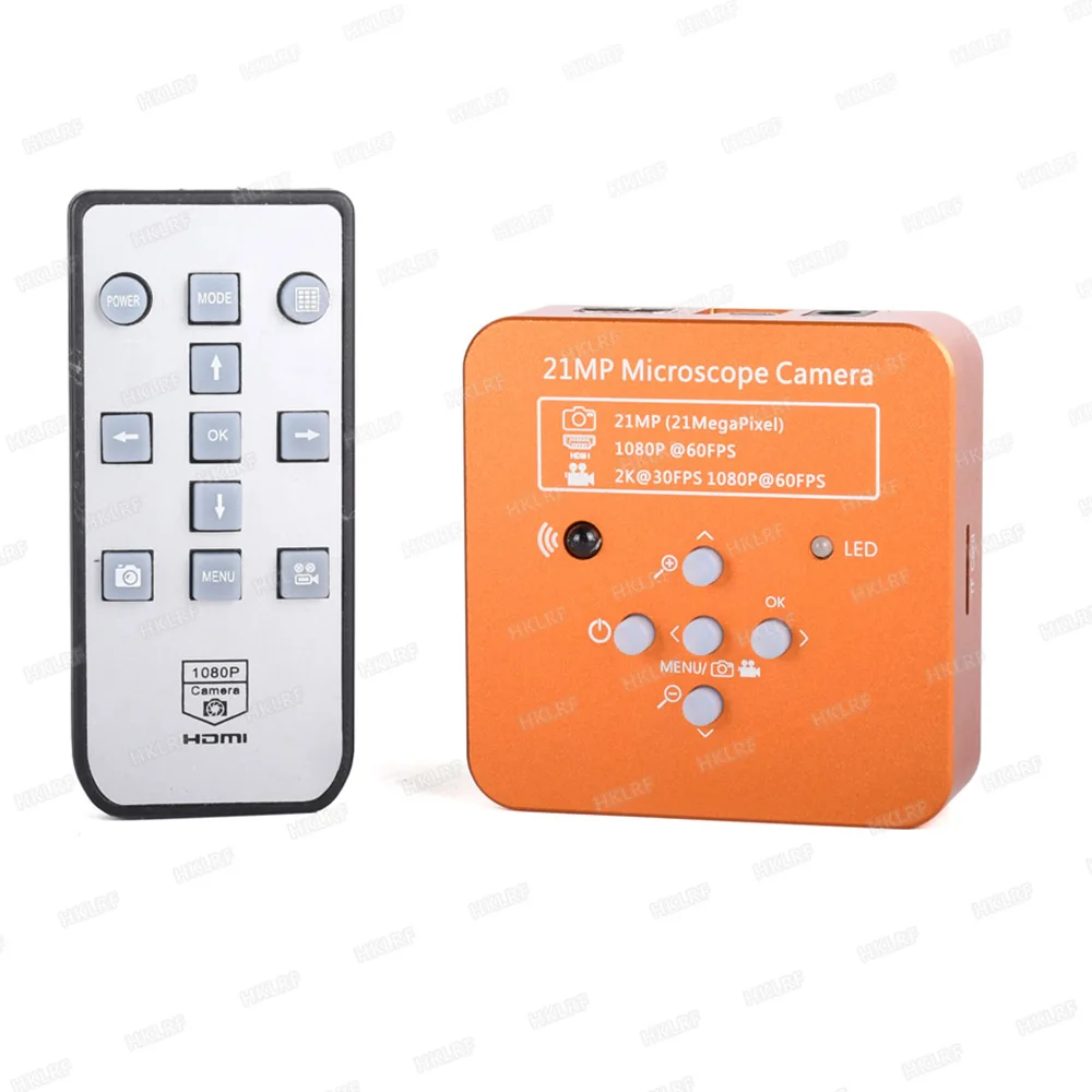 2K 21MP 1080P 60FPS HD USB промышленный цифровой видео микроскоп камера 0.5X C mount объектив + 30