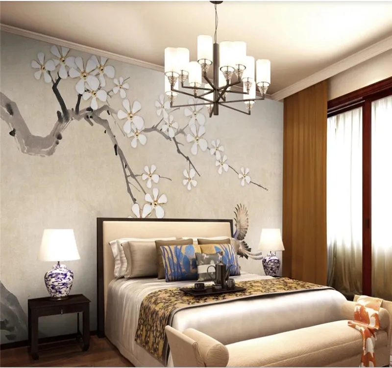 Большой оригинальный фон для фотосъемки в новом китайском стиле с ручной