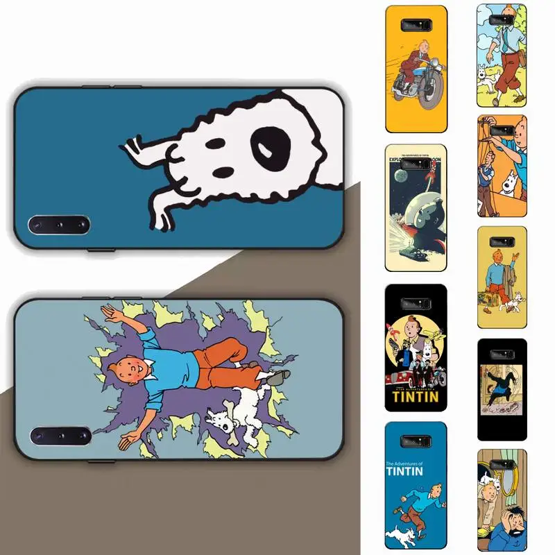 

French classic cartoon The Adventures of Tintin Phone Case for Samsung Note 5 7 8 9 10 20 pro plus lite ultra A21 12 72