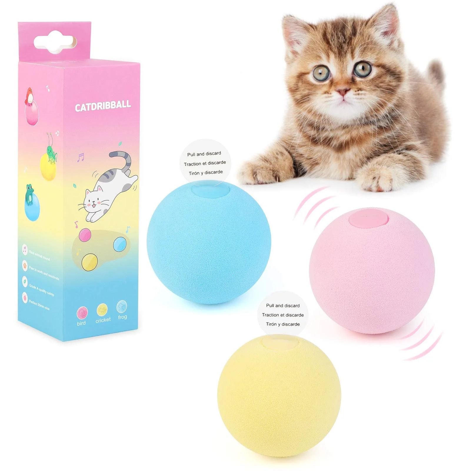 

3 шт., умные игрушки для кошек