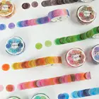 Декоративная маскирующая лента Washi Tape, Твердые блоки карамельных цветов для оформления дневников и крафта, скрапбукинга, подарочной упаковки