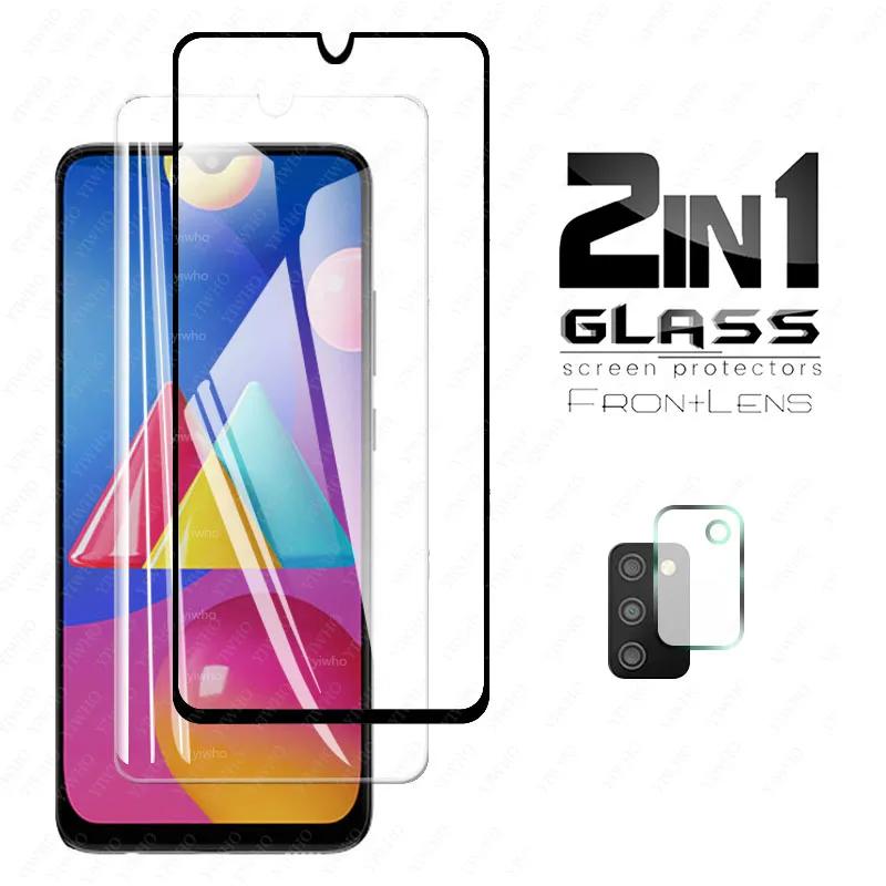 

2 in 1 Protective Glass For Samsung M02s Glass Camera For Samsung Galaxy M02s M 02s M02 S SM-M027F/DS Screen Protector Film