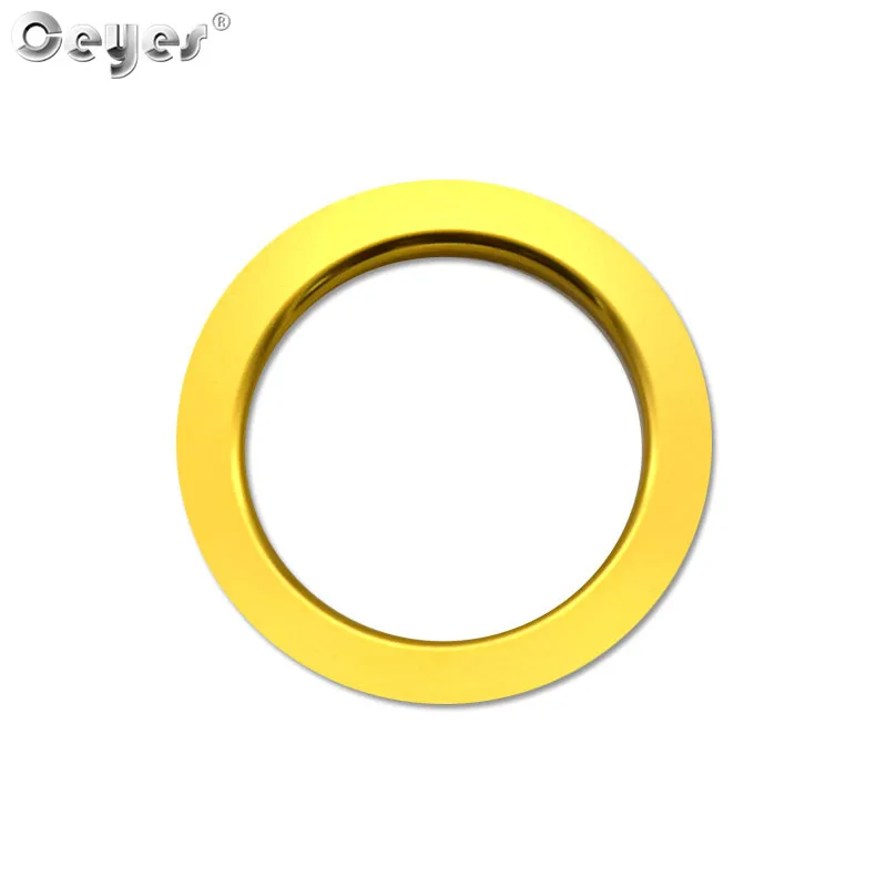 Gold ring cover Ceyes автомобильные наклейки для Honda Civic Fit Авто Кнопка запуска и остановки двигателя кольца покрытие для интерьера стайлинга автомобиля - Цвет: Gold ring cover