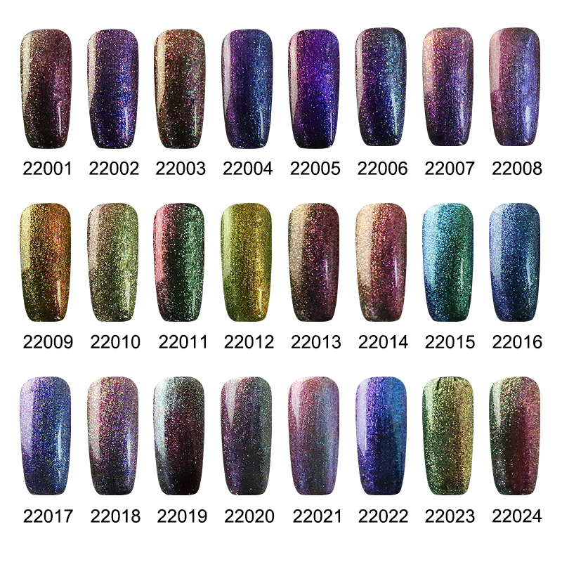 

Elite99 10ml Chameleon Nail Gel Set Gel Nail Polish Semi Permanent Enamel Lacquer Black Base Needed Nail Art Varnish 6pieces/lot